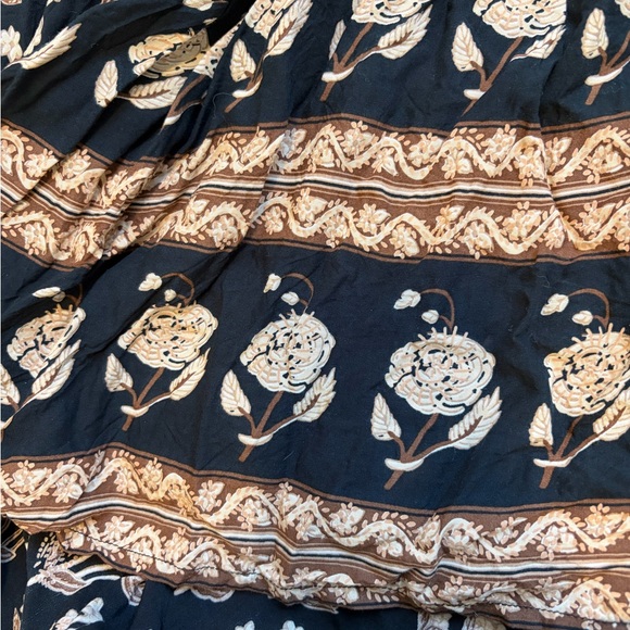 Spell & the Gypsy Bohemian Royale hi/low black + tan skirt size small - Picture 7 of 15